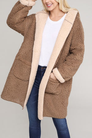 Faux Fur Oversized Coat