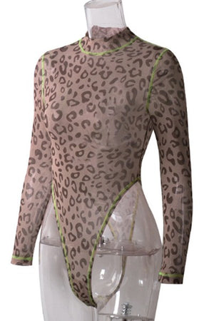 Leopard Print Bodysuit