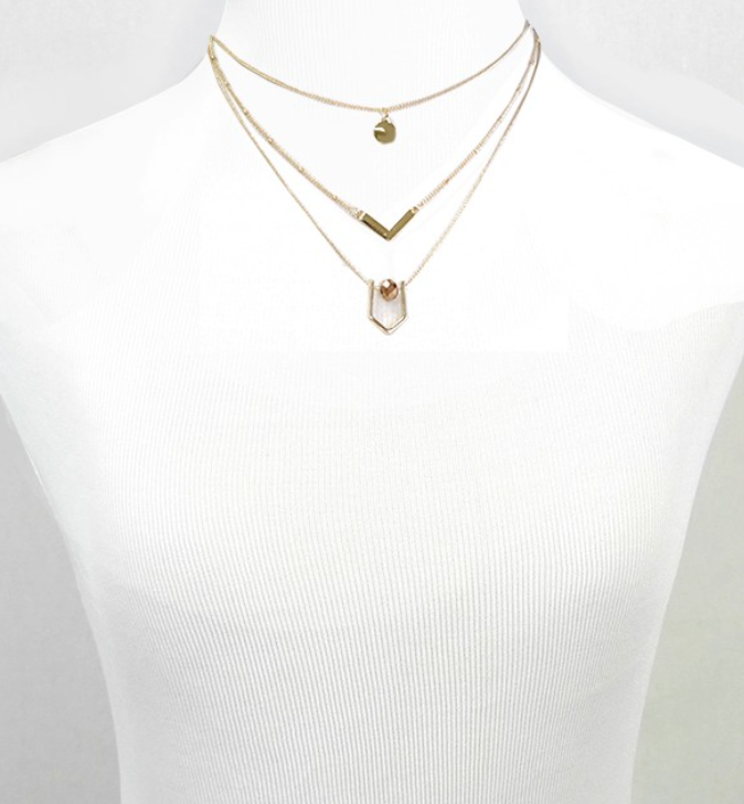 Layered Pendant Necklace