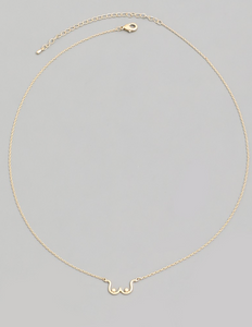 Breast Outline Charm Necklace